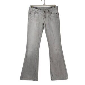 Citizens of Humanity Ingrid Boho #138 Low-Rise Light Gray Flare Jeans 28 x 31